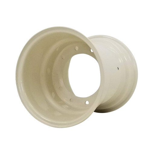 18x16.1 10 Hole (11-1/4" BC) Plate Wheel 9-1/2" Backside - Off White