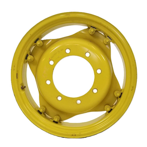 8x24 4-2 Loop Rim (2-3/8" Bolt to Bolt) with 8H FWA Center - JD Yellow