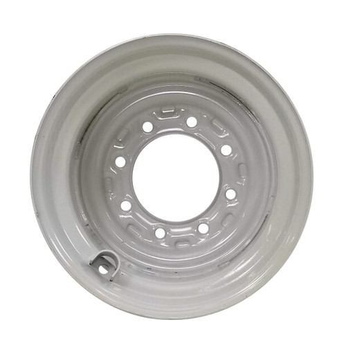 9.75x16.5 8 Hole Skid Steer Wheel 3-3/4" Backside V/G - Light Gray