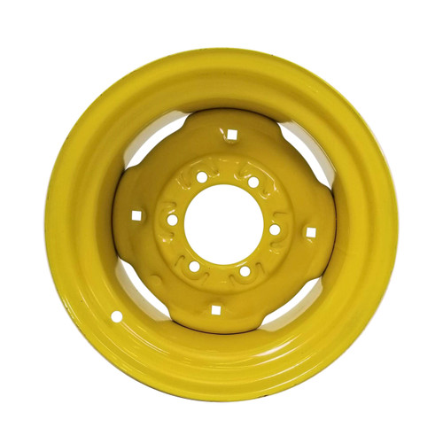 10x16  6 Hole Implement Wheel 4-1/2" Backside - JD Yellow