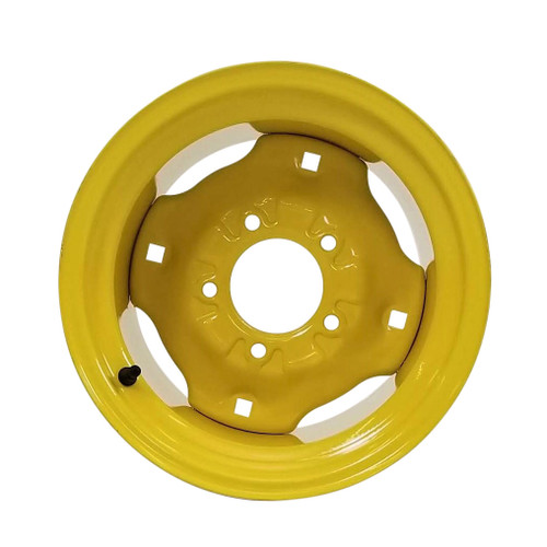 9.5x12 5 Hole Wheel 4-1/2" Bolt Circle 4-5/8" Backside - JD Yellow 9.5x12 5 Hole Wheel 4-1/2" Bolt Circle 4-5/8" Backside - JD Yellow