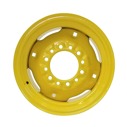 7x14 6 Hole JD Compact Tractor Wheel - JD Yellow