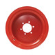 10x16 6 Hole 3/8" Plate Wheel 3" Backside - Orange