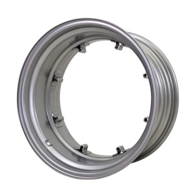 MACHVIT アルミリム 14x30 8 Clamp (on Deep Well) Rim - Silver Mist - Ag Wheel
