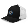 Periphio Icon Retro Trucker Hat - Black / White - Side