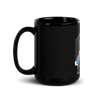 Periphio Mad Scientist Black Glossy Mug (15 oz) - Left