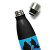 Periphio Dragon Slayer Stainless Steel Gamer Water Bottle - Black - Lid
