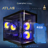 Periphio Atlas Gaming PC, AMD Ryzen 5 5500 up to 4.2GHz with Radeon RX 6500XT 4GB GPU (Gaming Optimized), 16GB RAM, 1TB SSD, WiFi, Windows 11 Desktop, Black