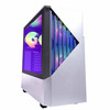 Periphio Castle Gaming PC, AMD Ryzen 5 5500 up to 4.2 GHz with AMD Radeon 6500XT Graphics, 16GB RAM, 1TBSSD, WiFi, Windows 11 Home, White, 1080p Gaming Computer