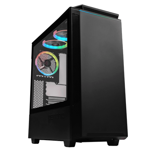 Periphio Shadow Mid-Tower Case for Gaming PC