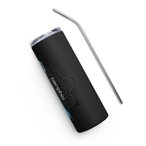 Periphio WizardStainless Steel Gamer Tumbler - Black - Left