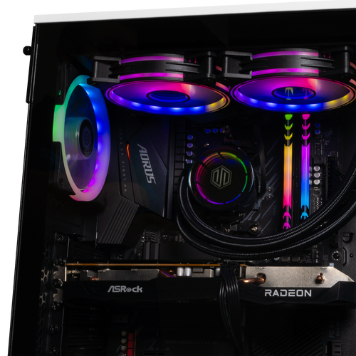 Periphio Nova AMD Ryzen Radeon RX 6600 Gaming PC | Internal Hardware | Aura Series Gaming Computers