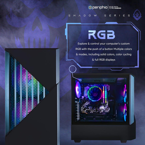Access an immense selection of RGB colors and modes, offering  even more control over the aesthetics of your new gaming PC! Access an immense selection of RGB colors and modes, offering  even more control over the aesthetics of your new gaming PC!