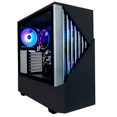 One of the most affordable, quality, prebuilt gaming PC computers - The Periphio Reaper 5700, part of Periphio's Shadow Series.