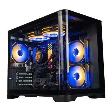 Periphio Atlas Ryzen 7 AMD Gaming PC Desktop Computer for 1080p PC Gaming - Black Edition