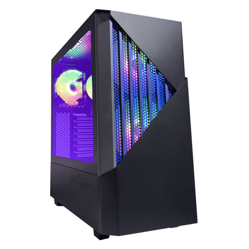 Side front view of Periphio Reaper Gaming PC