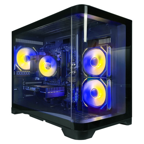 Side front view of Periphio Atlas Gaming PC