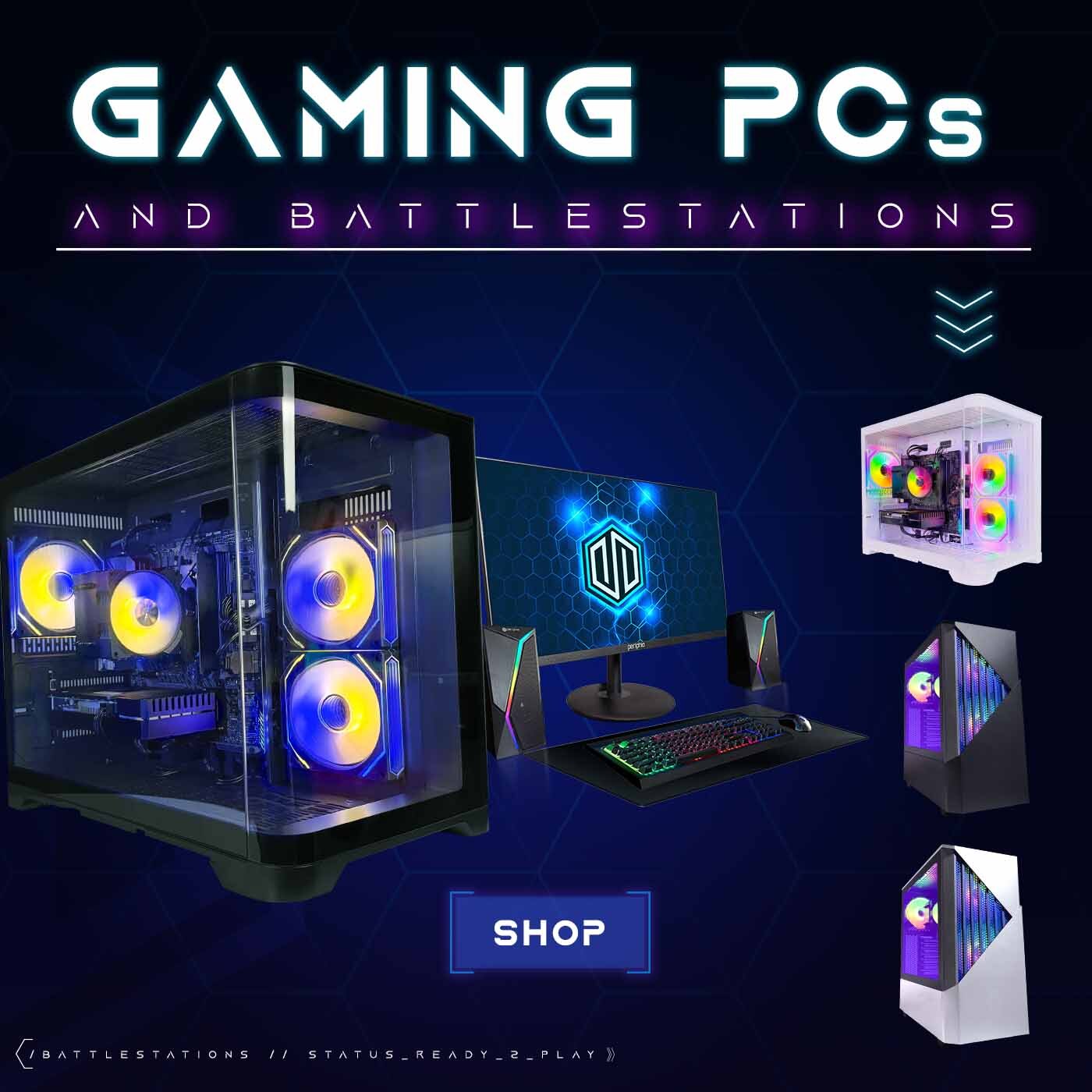Visit This Page to Shop Our Lineup of Gaming PCs and Battlestations!