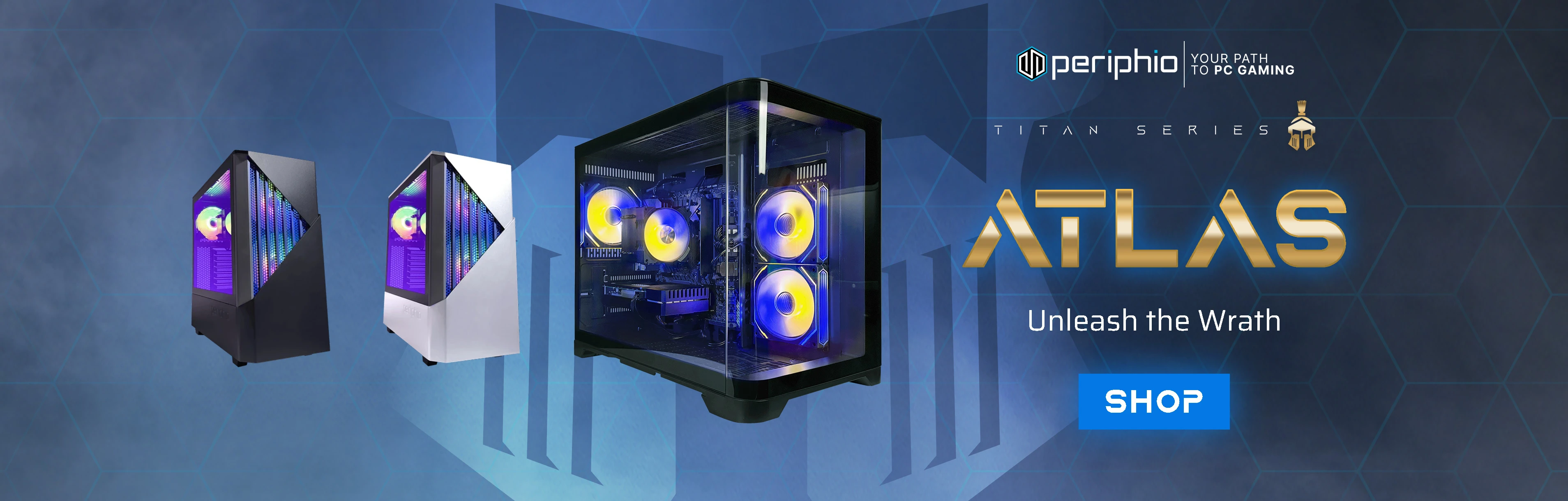 Click Here to Shop the Periphio Titan Series: Atlas Gaming PC