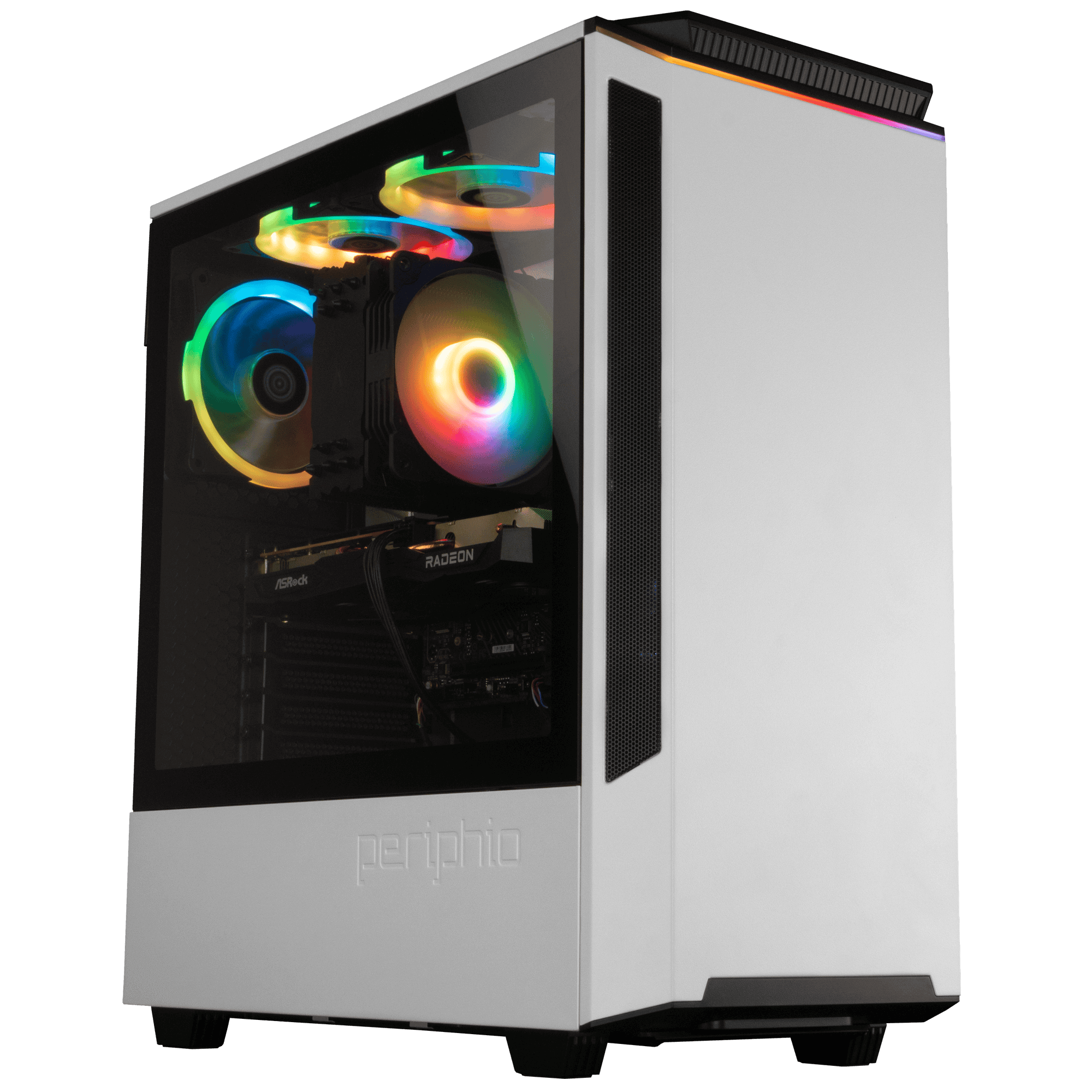 Gamemax Nova N6 Black USB3.0 Tempered Glass ATX Mid Tower Gaming Computer  Case w/ RGB Strip x Front and 1 x RGB Rainbow Fan x Rear (Pre-Installed) 