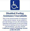 PID-1137 - Disabled Fueling Assistance Decal 6" x 6.25"