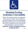 PID-1137 - Disabled Fueling Assistance Decal 6" x 6.25"