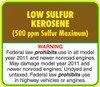 API-LSK - Low Sulfur Kerosene Decal