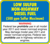 API-LSD-NH - Low Sulfur Diesel Decal