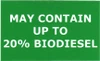 PID-120-20 - 5" x 3" Decal - Up to 20% Biodiesel