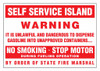 PID-GPM1 - Self Service Island Decal13" x 9"