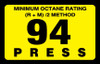 ORS-94 - Octane Rating Decal