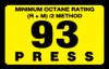 ORS-93 - Octane Rating Decal