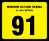 OR-91 - Octane Rating Decal