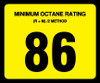 OR-86 - Octane Rating Decal