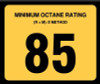 OR-85 - Octane Rating Decal