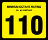 OR-110 - Octane Rating Decal