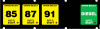 18C-132850 - 1x5 Push to Start Keypad Overlay