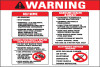 PID-303-812 - 12" x 8" Decal - Warning Self Service