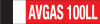 PIDAVGAS10LL - 25" x 6" Decal
