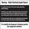 PID-SESH88 -  8" x 8" Static Warning Decal
