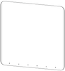 ATB-SM - Clear Polycarbonate Barrier - Screw Mounted - 31" X 31" (1/8" thick)Sneeze Guard