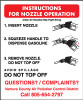 PID-M80R - 5" x 6" Decal - Nozzle Operation