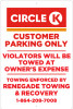 CircleK-CPT -  12" x 18" Metal No Parking Sign