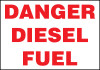PID-DDF3.5X5 - Danger Diesel Fuel Decal - 5" x 3.5"