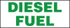 PID-DF2X5 -  Diesel Fuel Decal - 5" x 2"