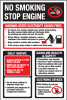 PID-303X - 8" x 12" Decal - Warning Self Service