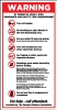 PID-303CK-GA - 6" x 10" Decal - Warning Self Service - Georgia