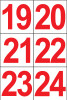 PN-4-R-19-24 - 4" RED VINYL NUMBERS 19-24