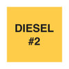 PID-PILOTD#2 - Diesel #2 Decal - Yellow/Black