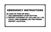 PID-EI42 - 4.5" X 2.5" Decal - In Case of Fire or Spill